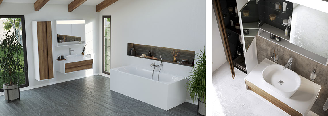 Мебель STEP – первый шаг на пути к созданию органичной ванной комнаты