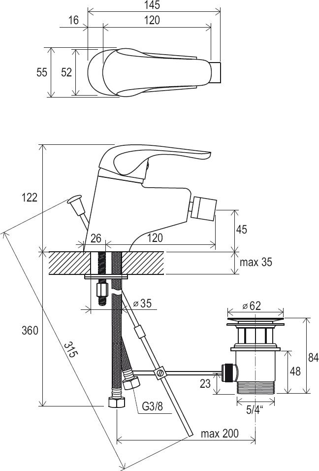 Rosa-RS 055.00 с донным клапаном