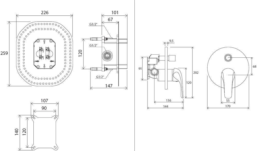 Rosa-RS 065.00 с переключателем для R-box