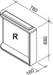 Зеркало M 780 Rosa
