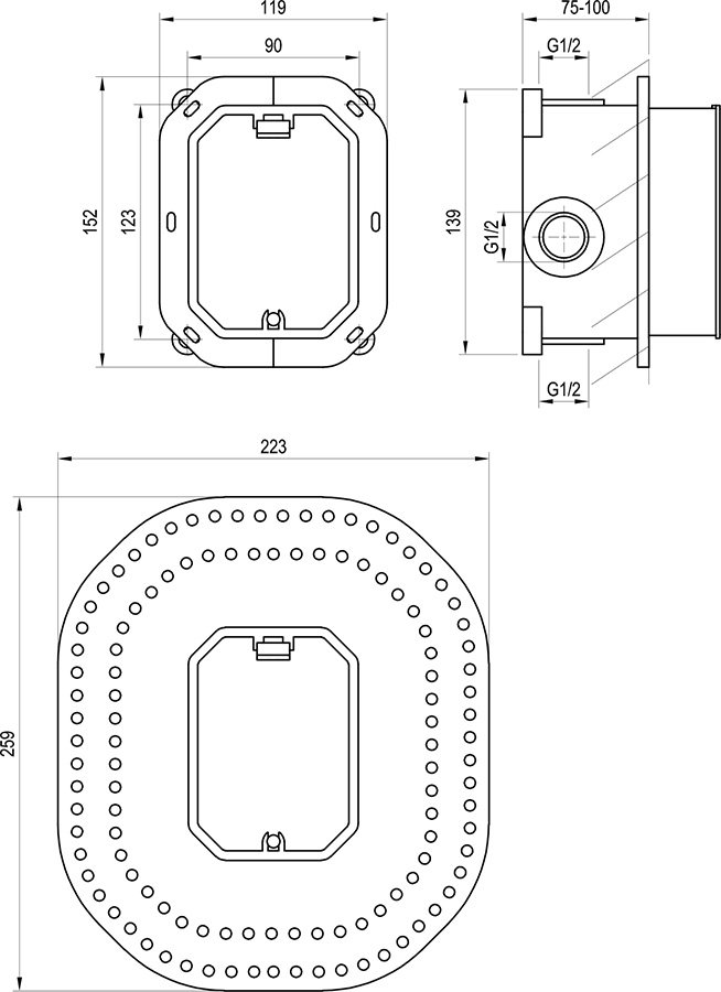 R-box механизм скрытого монтажа