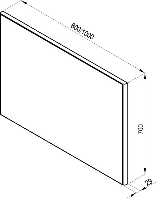 Зеркало Ring 800